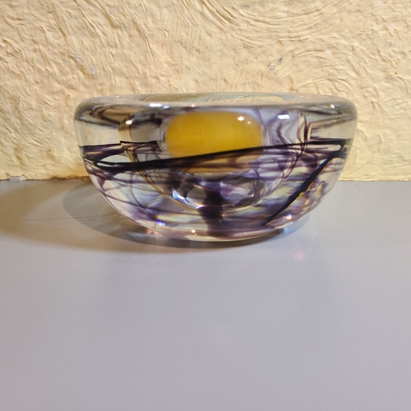 Kosta Boda BLOWN GLASS CANDLE HOLDER - Picture 4 of 9